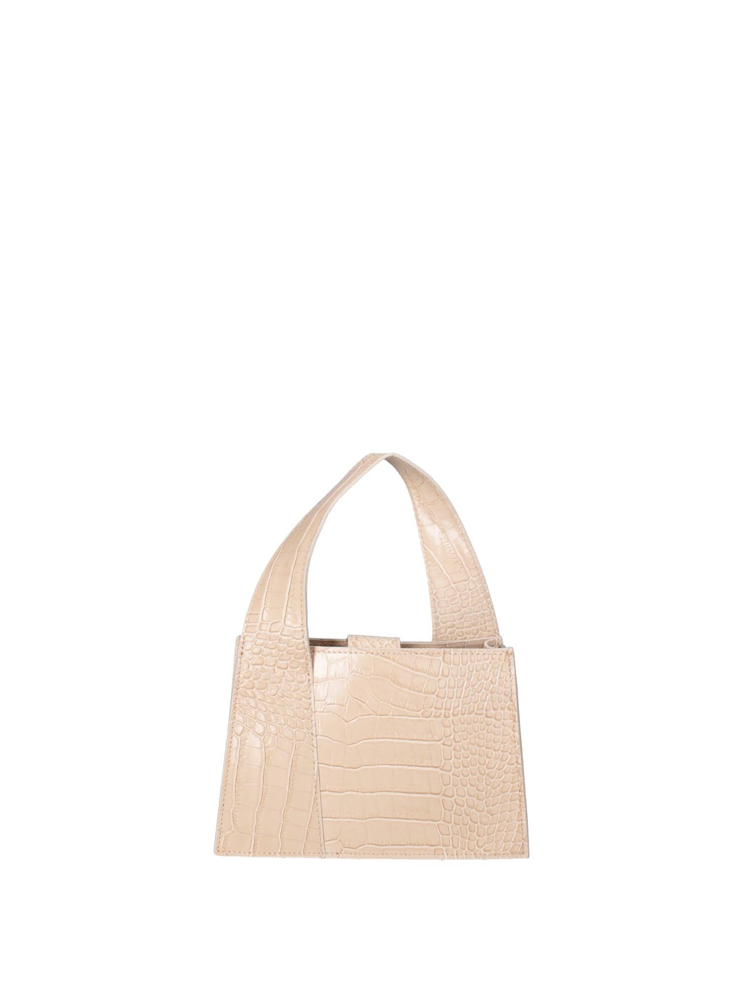 Borsa a mano da donna Vera pelle effetto cocco 07220-C37 BEIGE Roberta Rossi