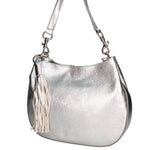 Elyana Borsa a spalla da donna Vera pelle 07316-DL1 ARGENTO Gave Lux