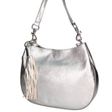 Elyana Borsa a spalla da donna Vera pelle 07316-DL1 ARGENTO Gave Lux