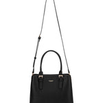 Borsa a mano da donna 100% pelle vegana PU 716-2PT-BLACK Diana&co