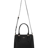 Borsa a mano da donna 100% pelle vegana PU 716-2PT-BLACK Diana&co