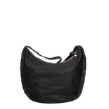 Silvana Elite Borsa a spalla donna Misto nylon e pelle LK0265-NERO Gave Lux