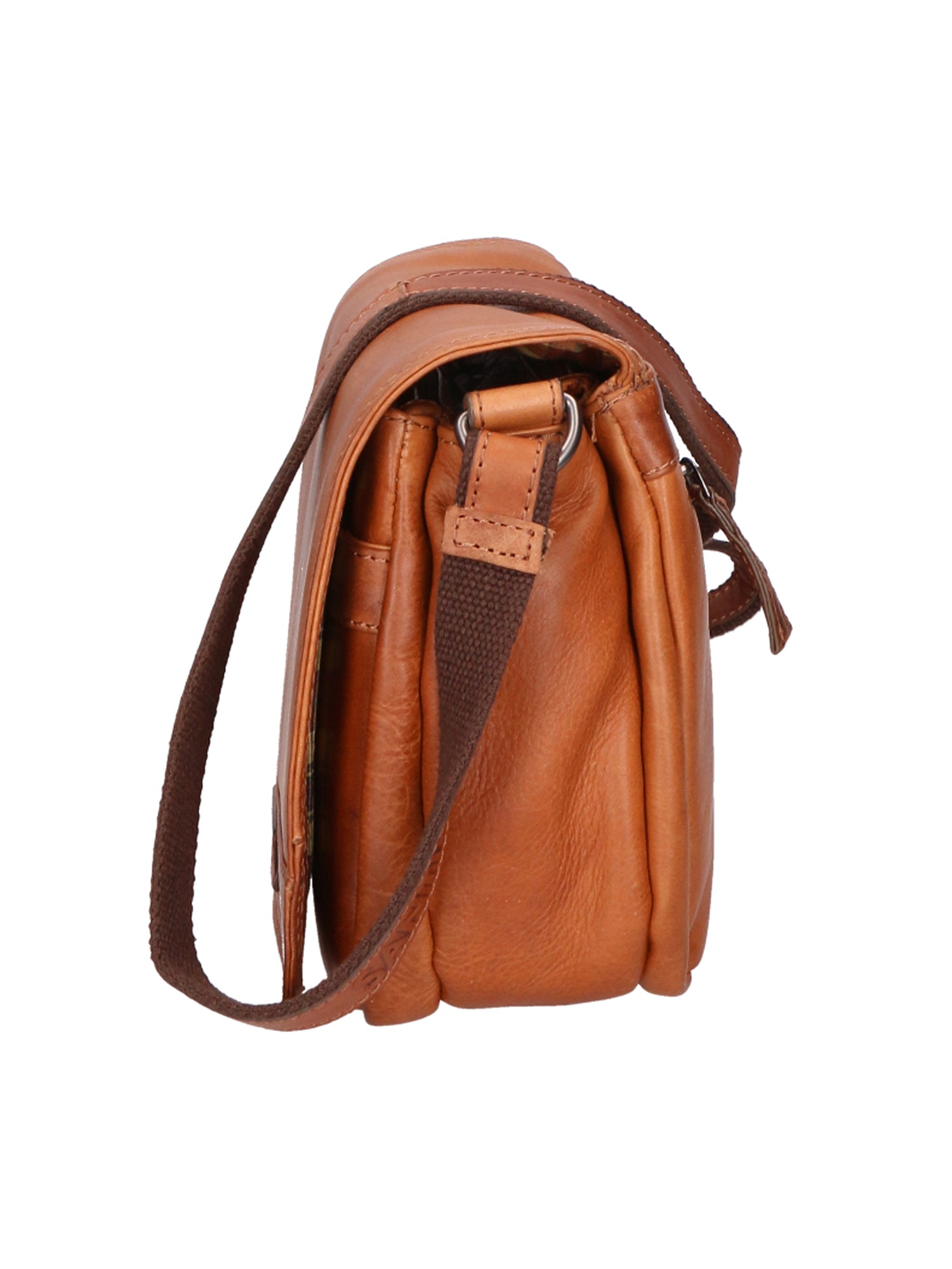 Borsa a tracolla unisex Made in Italy Vera pelle SN5863047-TAN Santini Firenze