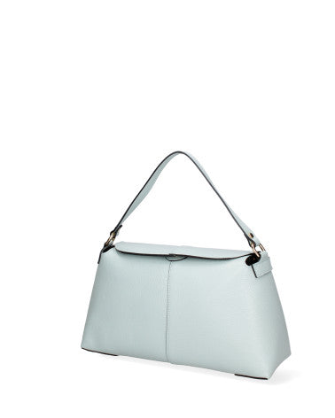 Borsa a spalla da donna Vera pelle 07154-D102 CIELO Roberta Rossi