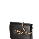 Borsa a tracolla da donna Vera pelle JR-W-1053-BLACK-GOLD John Richmond
