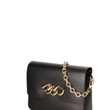 Borsa a tracolla da donna Vera pelle JR-W-1053-BLACK-GOLD John Richmond