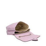 Caelia Borsa a tracolla da donna Vera pelle 194942-LILLA+BEIGE Gave Lux