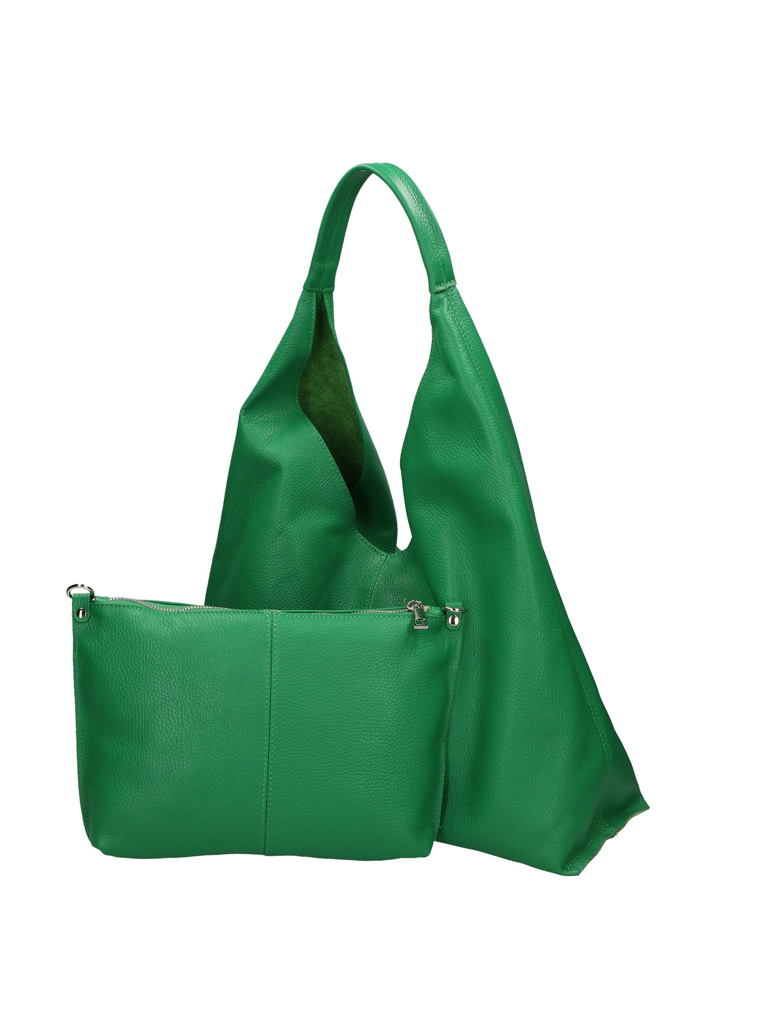 Ginger Borsa a spalla da donna Vera pelle 05788-D47 VERDE MELA Gave Lux