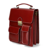 Tancredi Borsa da lavoro unisex in pelle Vera pelle 7013-ROSSO RED Gave Lux