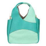 Iside Borsa a mano da donna 100% pelle 05793-D80 ACQUA + D30 SMERALDO Gave Lux