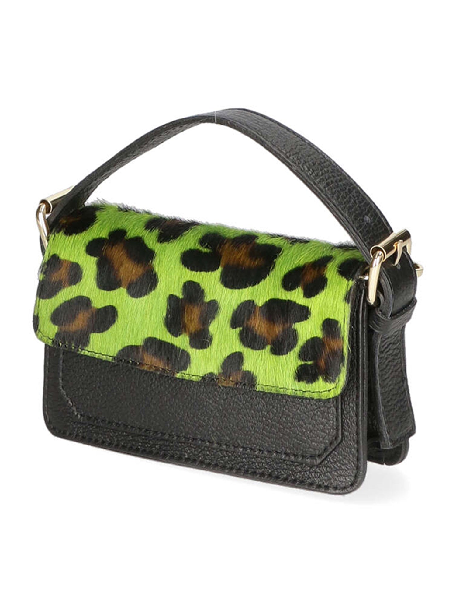 Aleide Borsa a mano da donna Vera pelle 04858-LEO G VERDE Gave Lux
