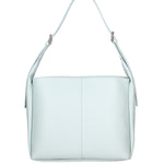 Borsa a spalla da donna Misto pelle e tessuto 07157-D102 CIELO Roberta Rossi