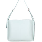 Borsa a spalla da donna Misto pelle e tessuto 07157-D102 CIELO Roberta Rossi