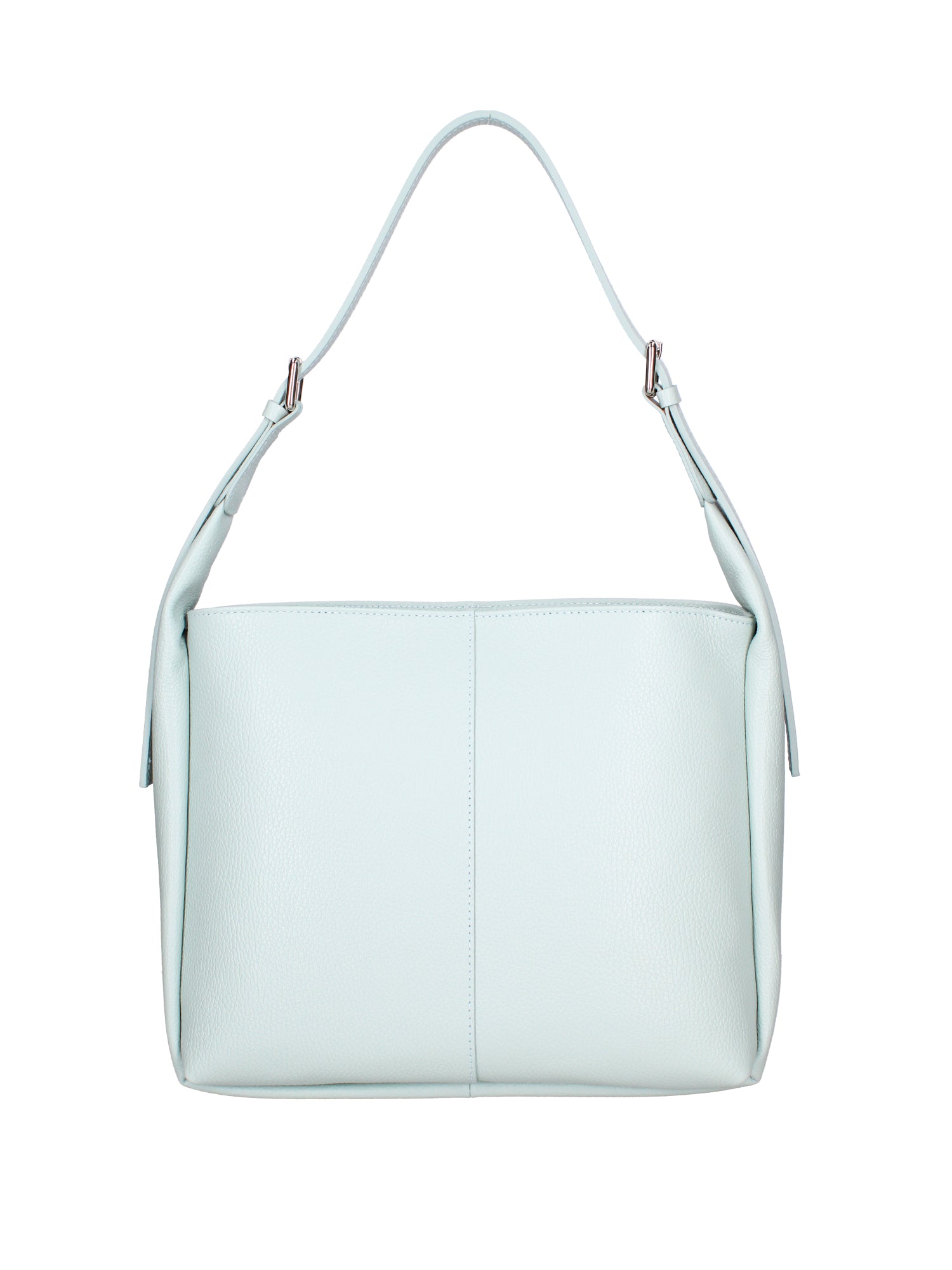 Borsa a spalla da donna Misto pelle e tessuto 07157-D102 CIELO Roberta Rossi