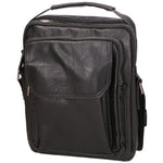 Borsa a tracolla uomo 100% PU Leather PCL3051-BLACK Northampton Polo Club