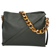 Annalou Borsa a spalla da donna Vera pelle 05417-D14 VERDE SCURO Gave Lux