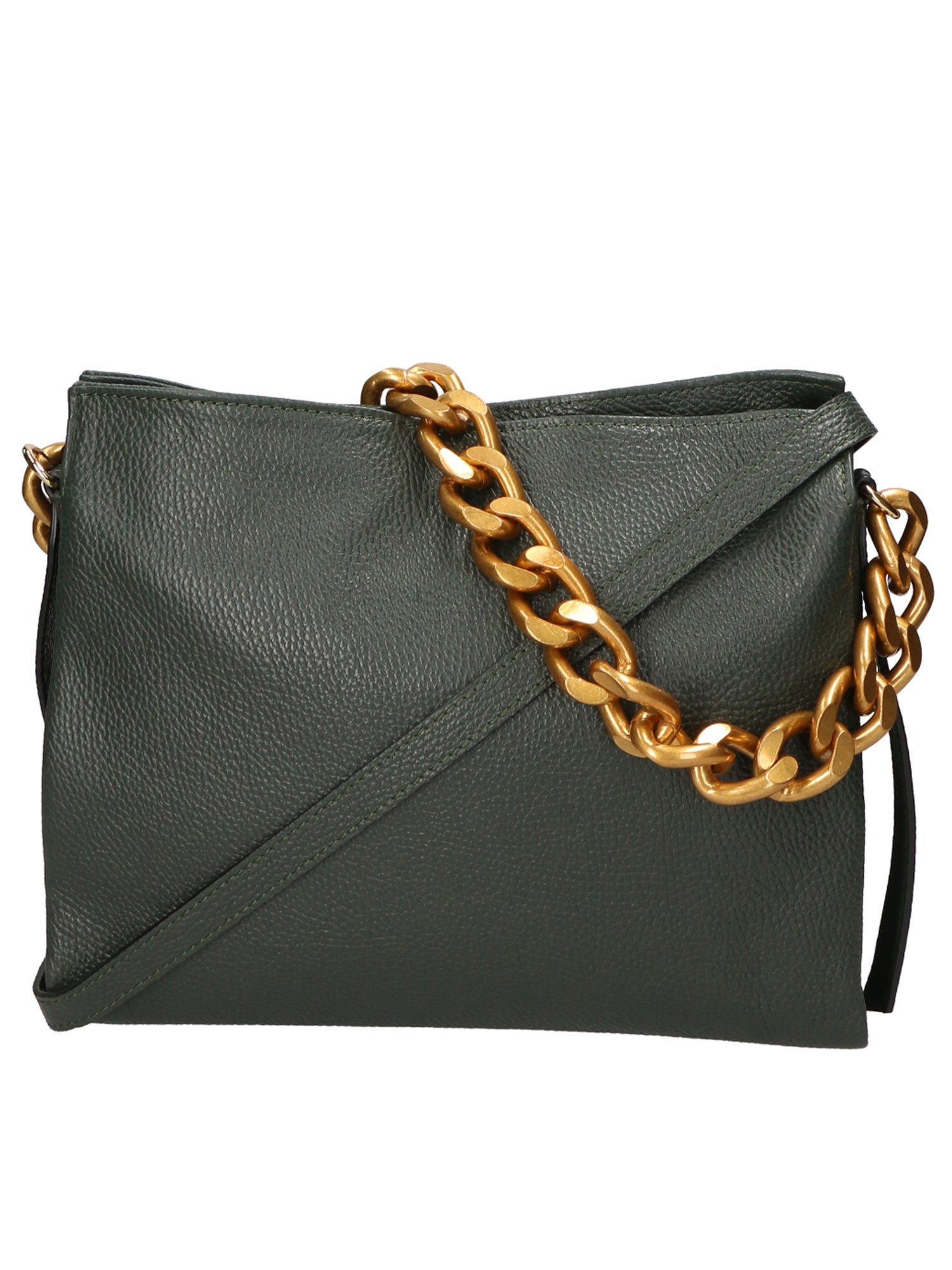 Annalou Borsa a spalla da donna Vera pelle 05417-D14 VERDE SCURO Gave Lux