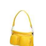 Borsa a spalla da donna Vera pelle 07147-D04 GIALLO Roberta Rossi