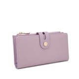 Portafoglio da donna 100% pelle vegana PU 798-3PT-LAVENDER Diana&co