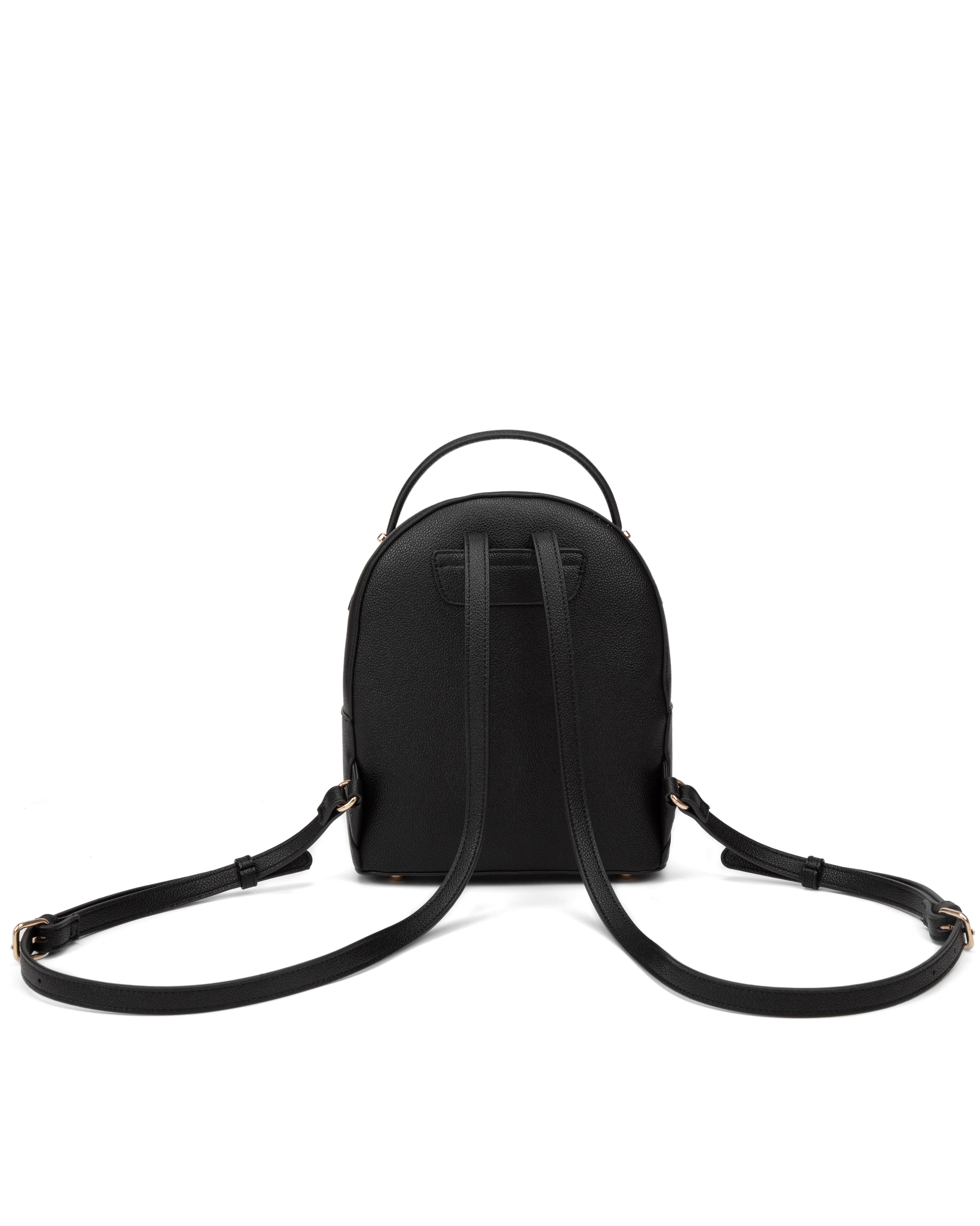 Zaino da donna in pelle vegana Casual 712-3PT-BLACK Diana&co