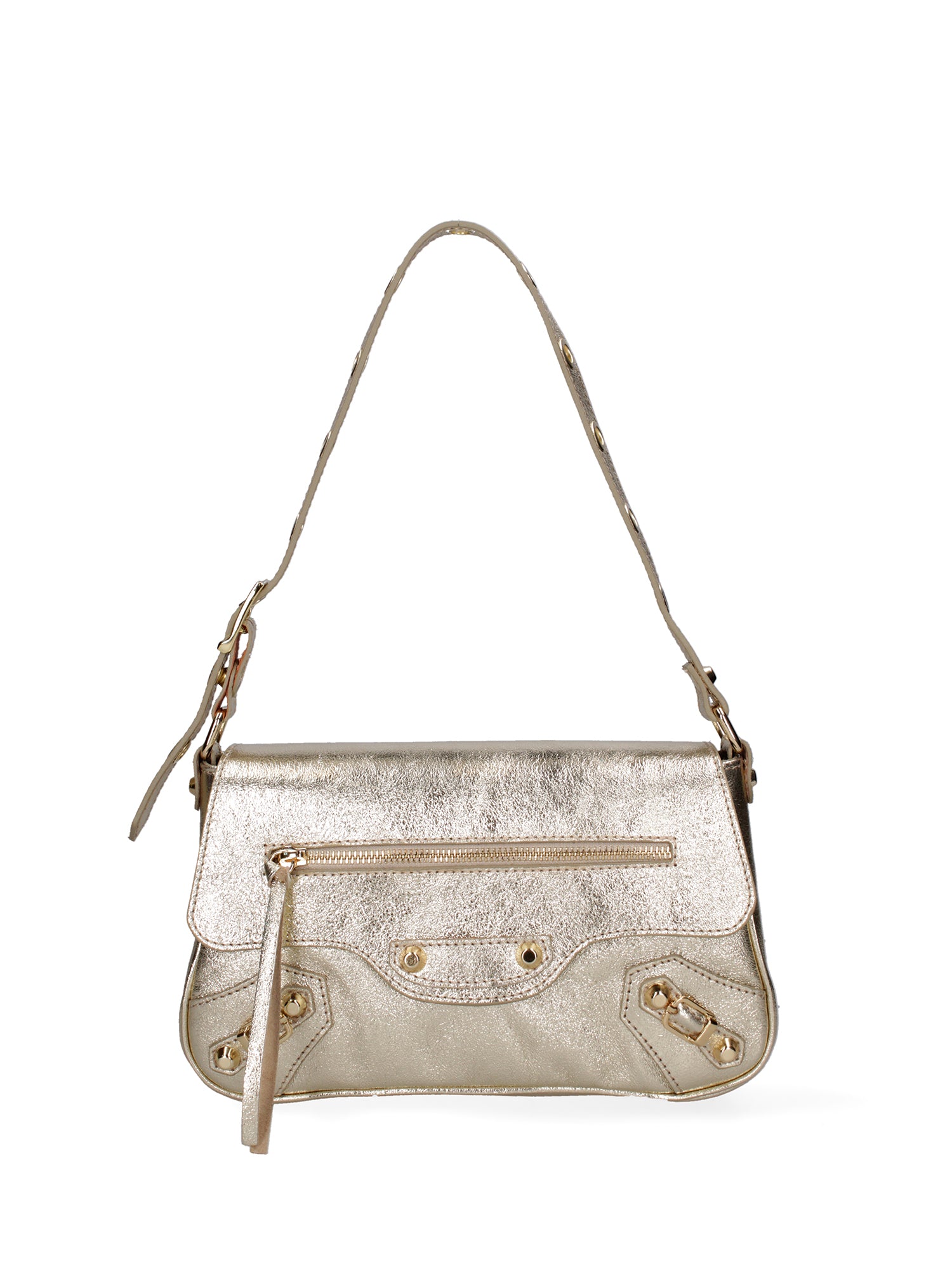 Borsa a spalla da donna Vera pelle 07234-L003 ORO Roberta Rossi