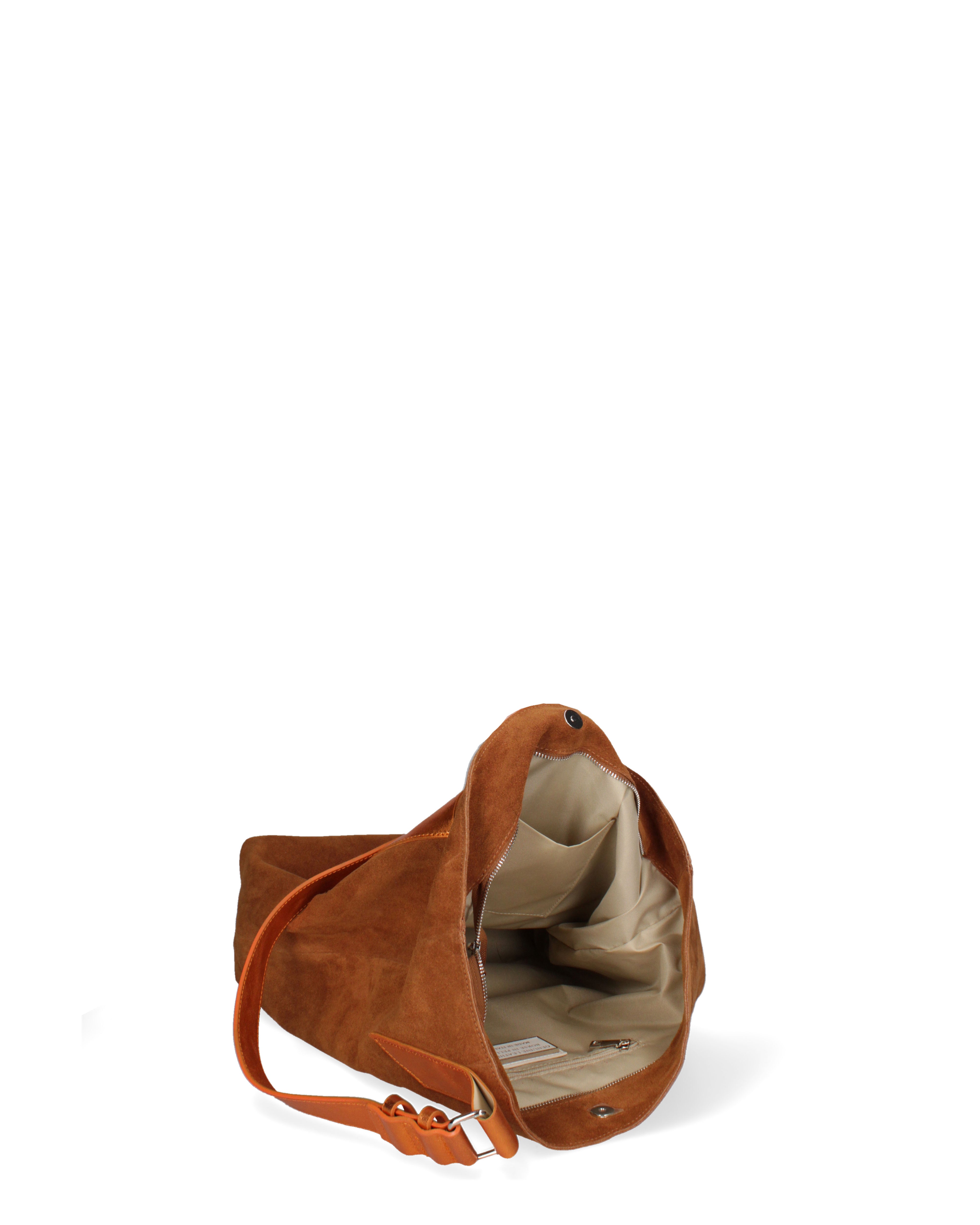 Borsa a spalla da donna Vera pelle 07312-D56A CUOIO+L006 Roberta Rossi