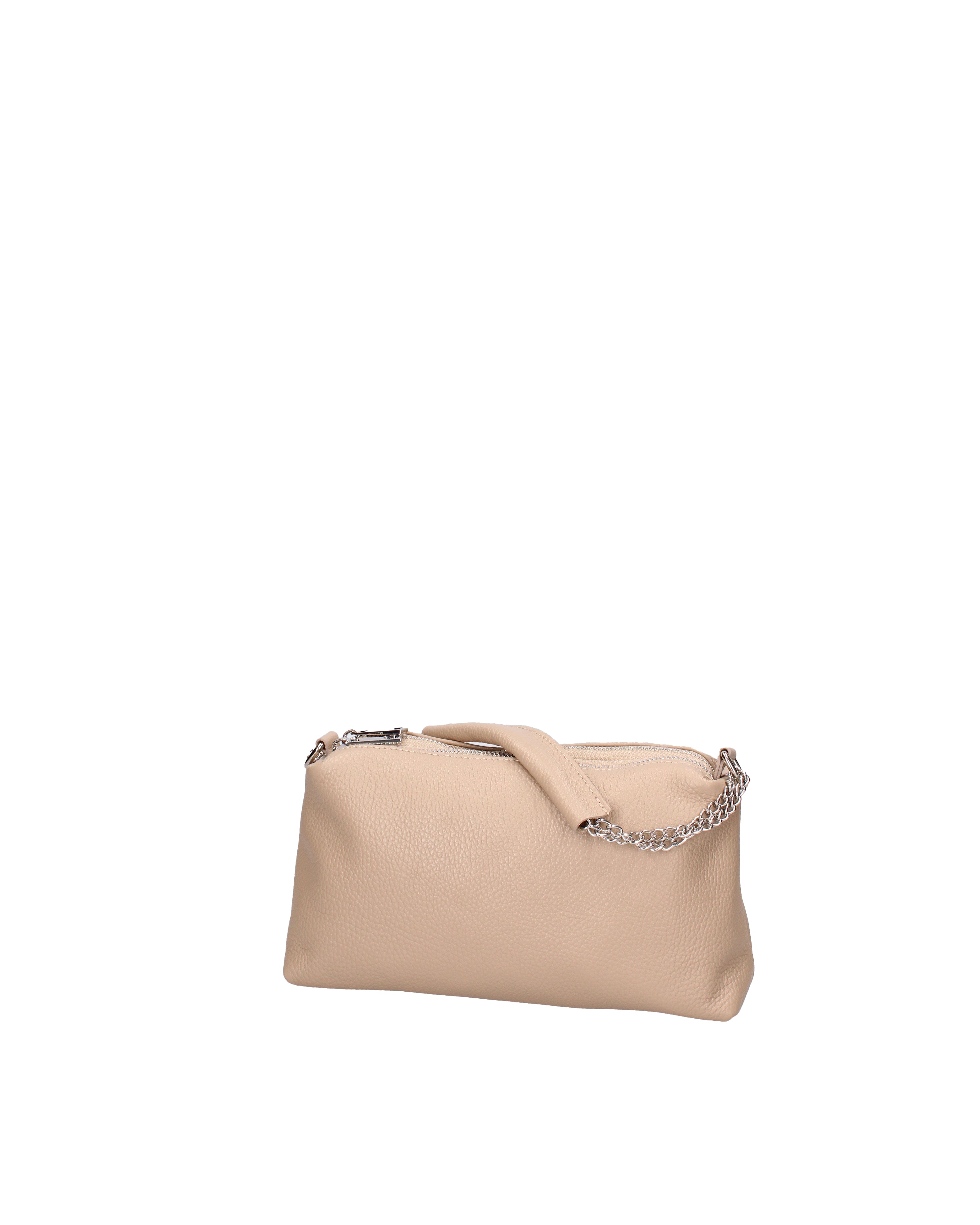 Borsa a spalla da donna Vera pelle 07141-D05 CAPPUCCINO Viola Castellani