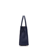 Borsa a mano da donna 100% pelle vegana PU 713-1PT-NAVY BLUE Diana&co