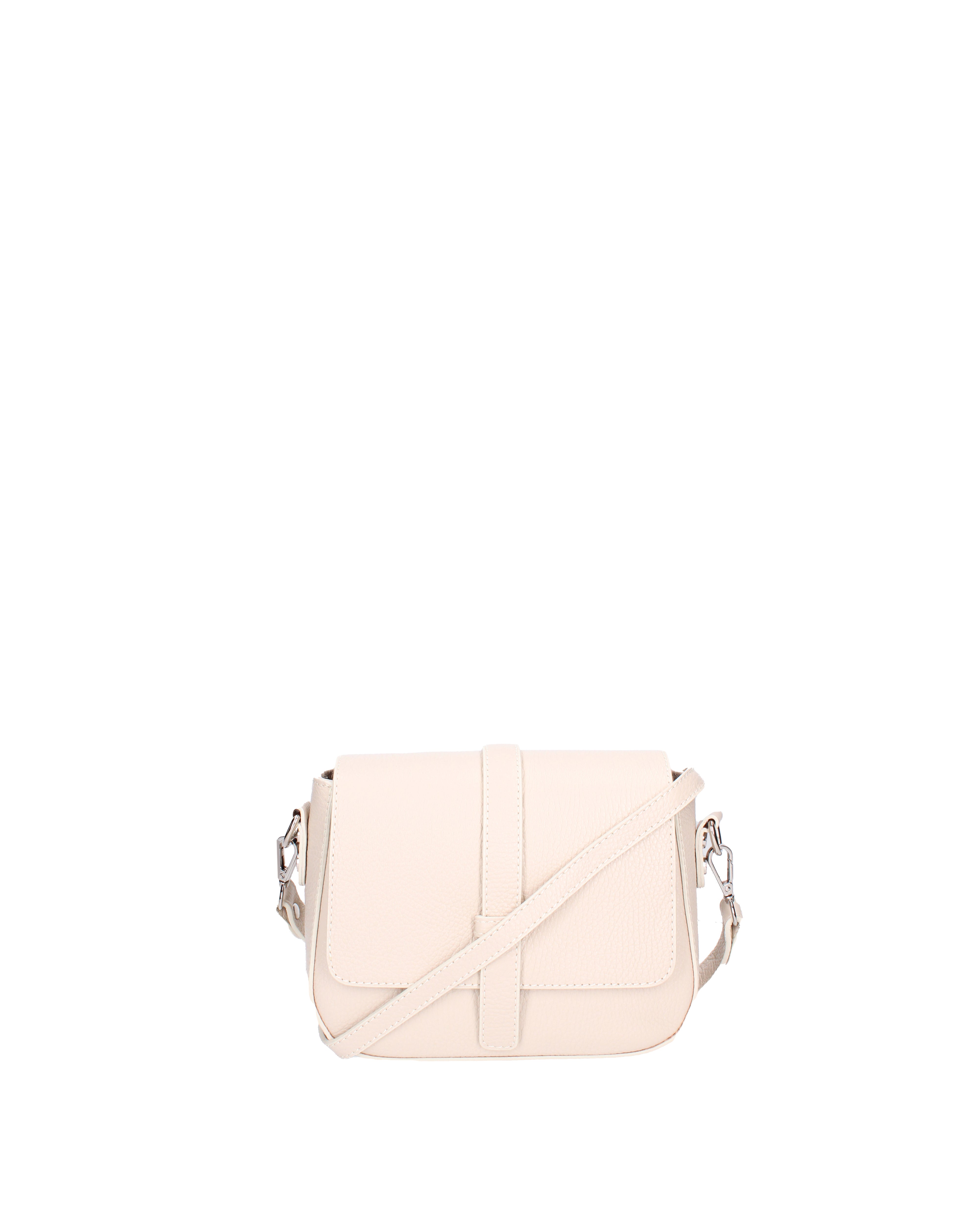 Borsa a tracolla da donna Vera pelle 07203-D37 LATTE Roberta Rossi