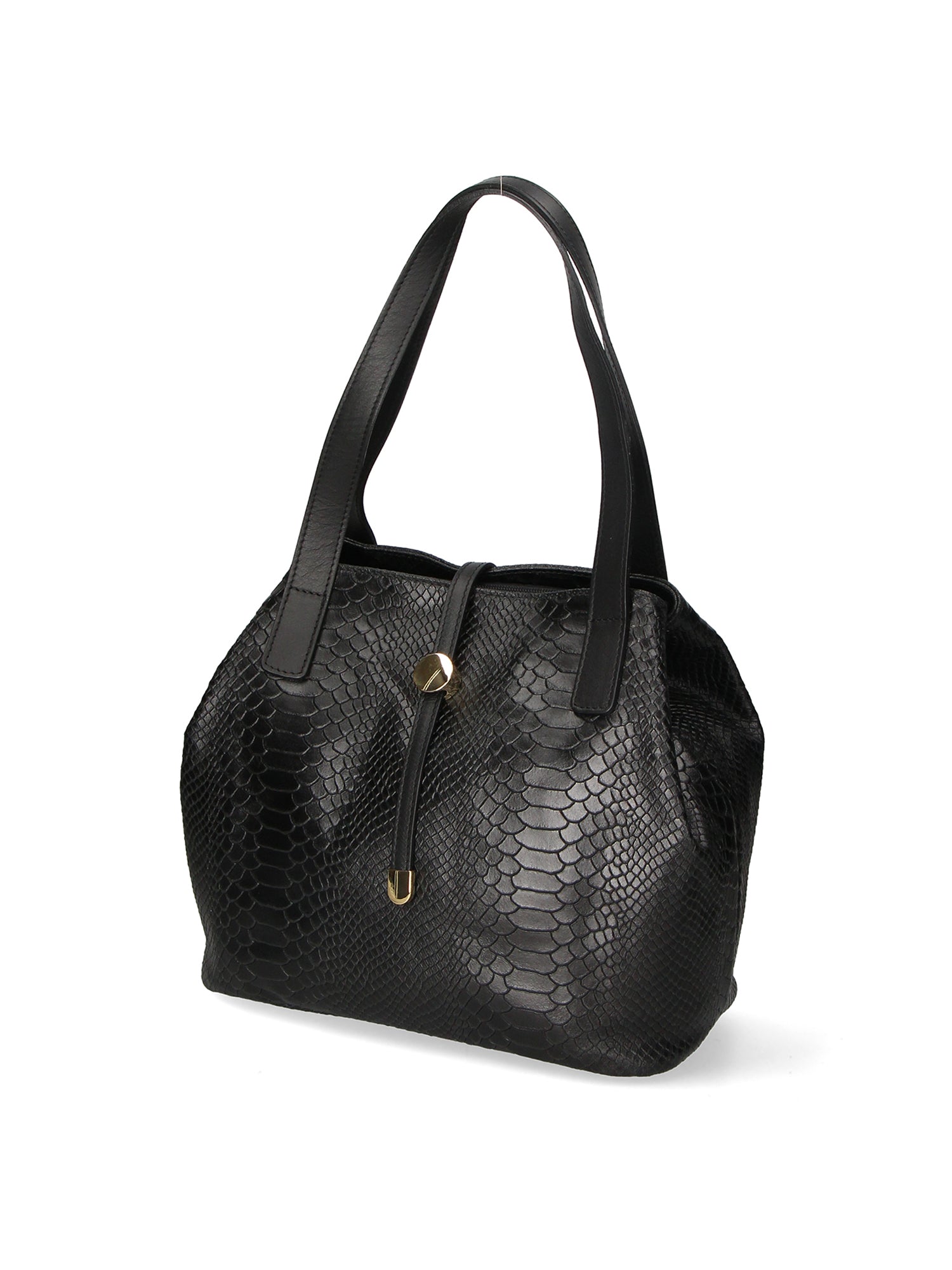 Clarissa Borsa a mano da donna Vera pelle 5276-019 NERO Gave Lux