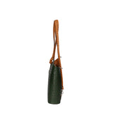 Chanel 3005-23 VERDE 06 CUOIO Zaino da donna in vera pelle Gave Lux