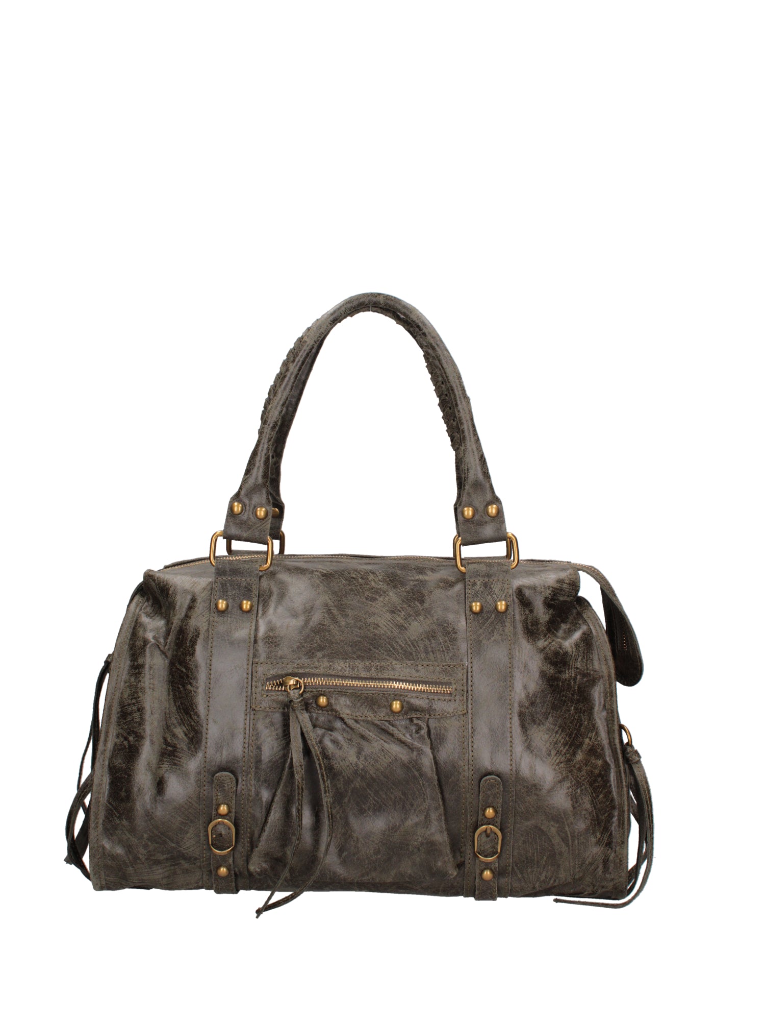 Elara Borsa a spalla da donna Vera pelle 06090-049 VERDE MILITARE SCURO Gave Lux
