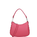 Borsa a spalla da donna 100% pelle ruga 07241-L317 FUXIA Roberta Rossi