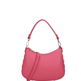 Borsa a spalla da donna 100% pelle ruga 07241-L317 FUXIA Roberta Rossi