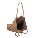 Valentina Borsa a mano da donna 100% pelle 06733-D07 TAUPE CHIARO Gave Lux