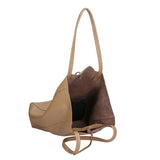 Valentina Borsa a mano da donna 100% pelle 06733-D07 TAUPE CHIARO Gave Lux
