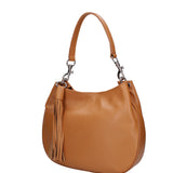 Borsa a spalla da donna Vera pelle 07316-D44 CUOIO Roberta Rossi