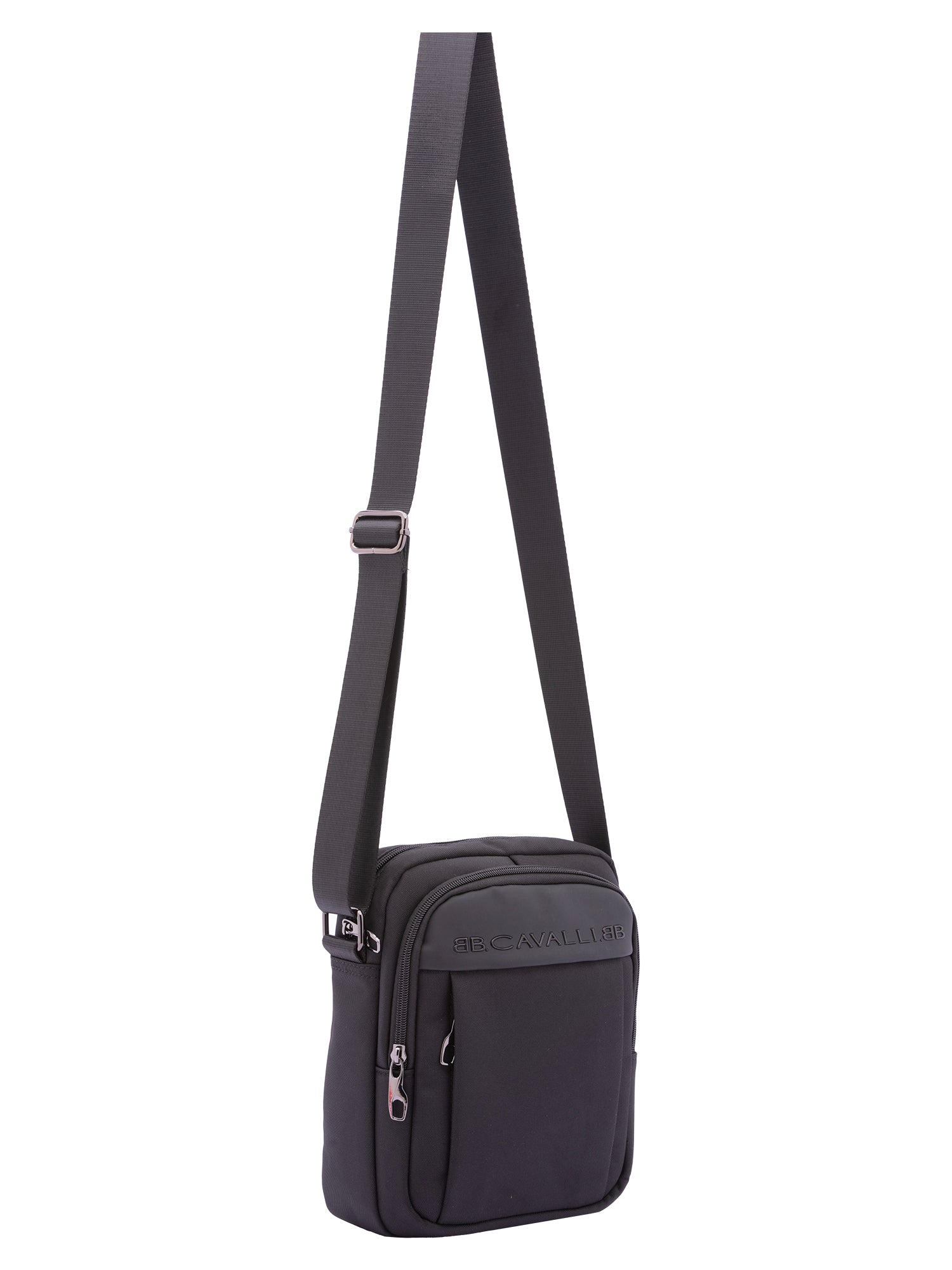 Borsa a tracolla da uomo 100% poliestere BC1396-A-NERO B Cavalli