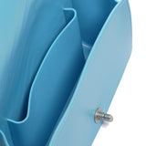 Borsa a mano da donna 100% Pvc FLAT S-NORSE BLUE + OFF SILVER Marc Ellis