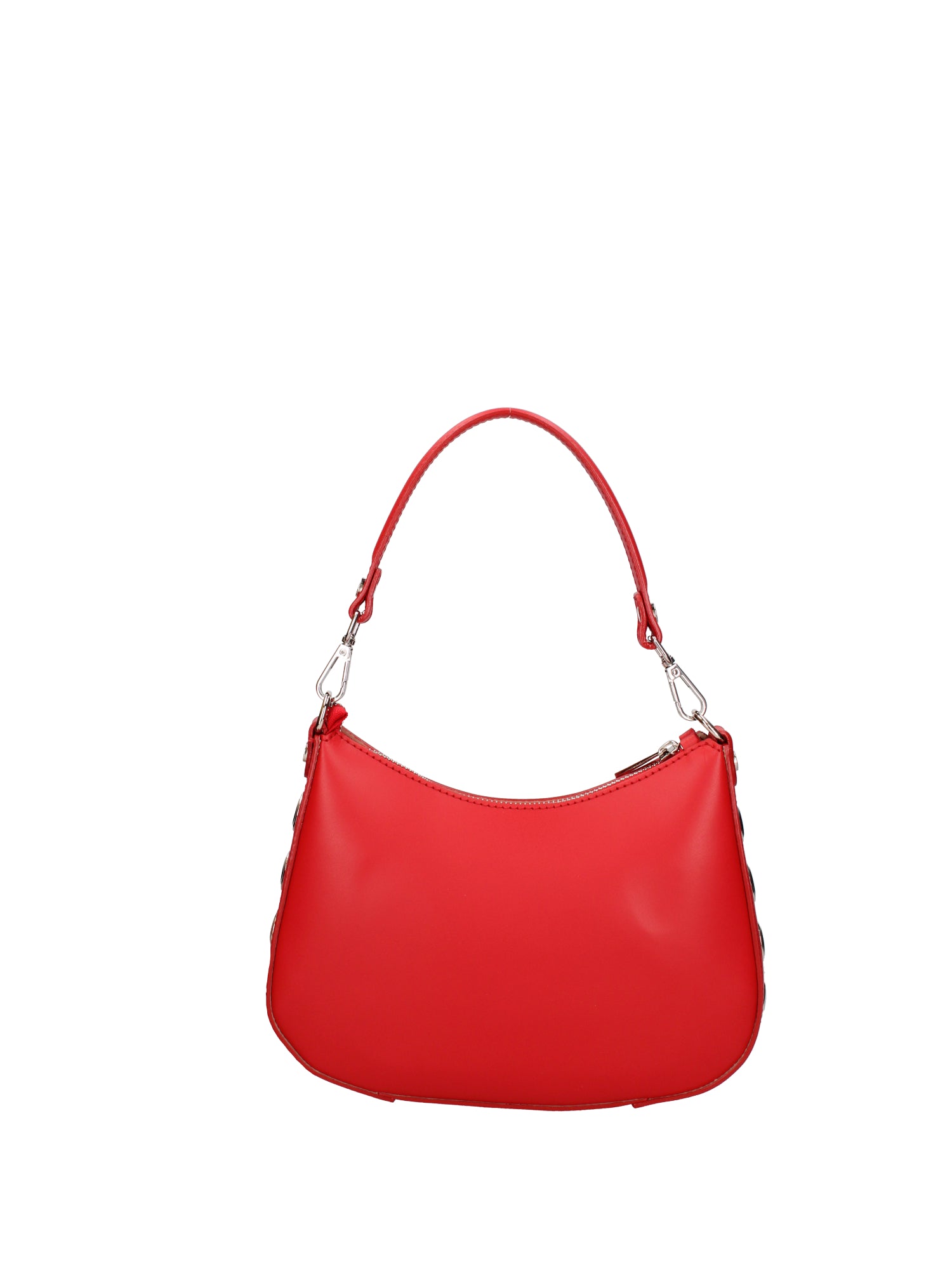 Borsa a spalla da donna 100% pelle ruga 07241-L214 ROSSO Roberta Rossi