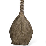 Asteria Borsa a spalla da donna Vera pelle 7799-VERDE MILITARE Gave Lux