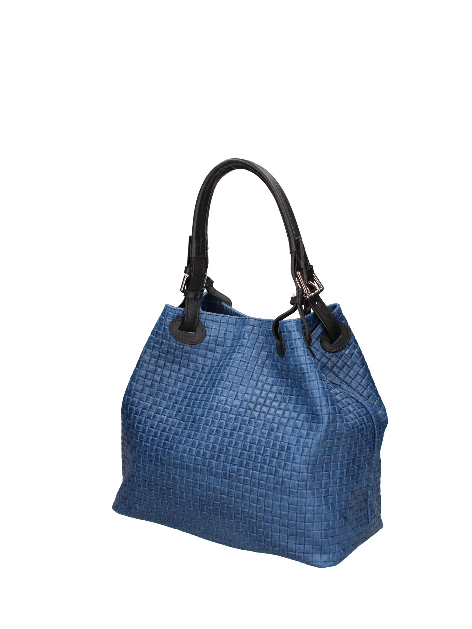 Araminta Borsa Shopper da donna Vera Pelle 80047-012 BLU JEANS Gave Lux