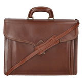 Nevio 7010-MARRONE BROWN Borsa da lavoro uomo in pelle Gave Lux
