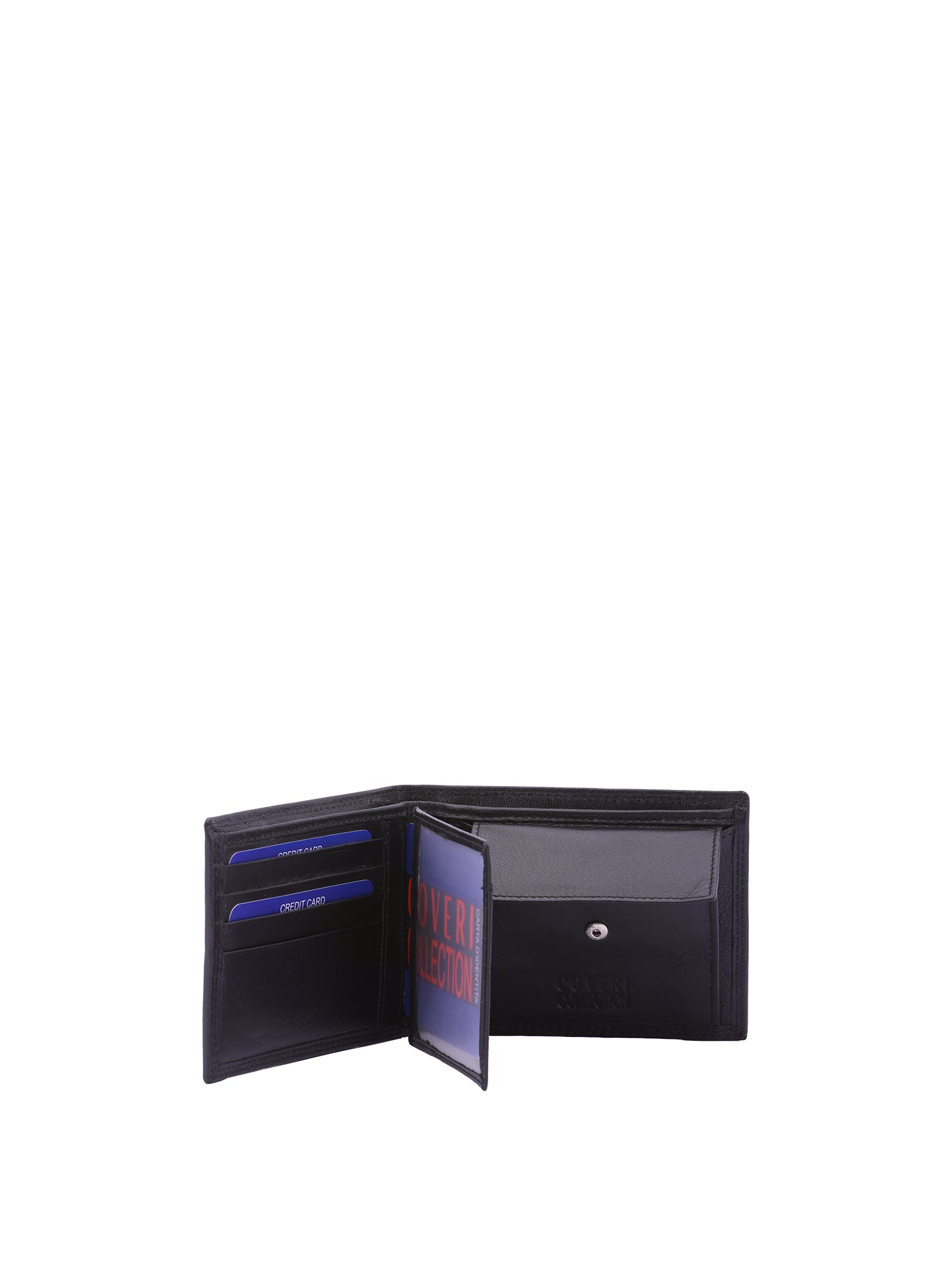 Portafoglio uomo in vera pelle Casual CC408-293-NERO Coveri Collection