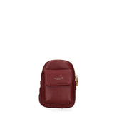 Borsa a tracolla donna Ecopelle e zip 601-1-BORDEAUX Diana&co