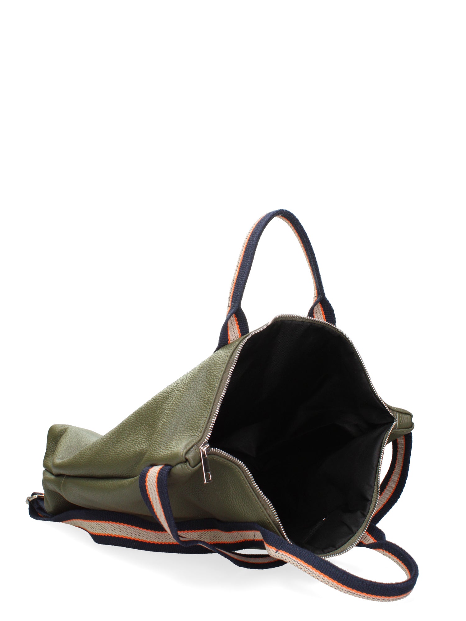 Varese Borsa a mano da donna Vera pelle 689746-D74 OLIVA - BLU Gave Lux