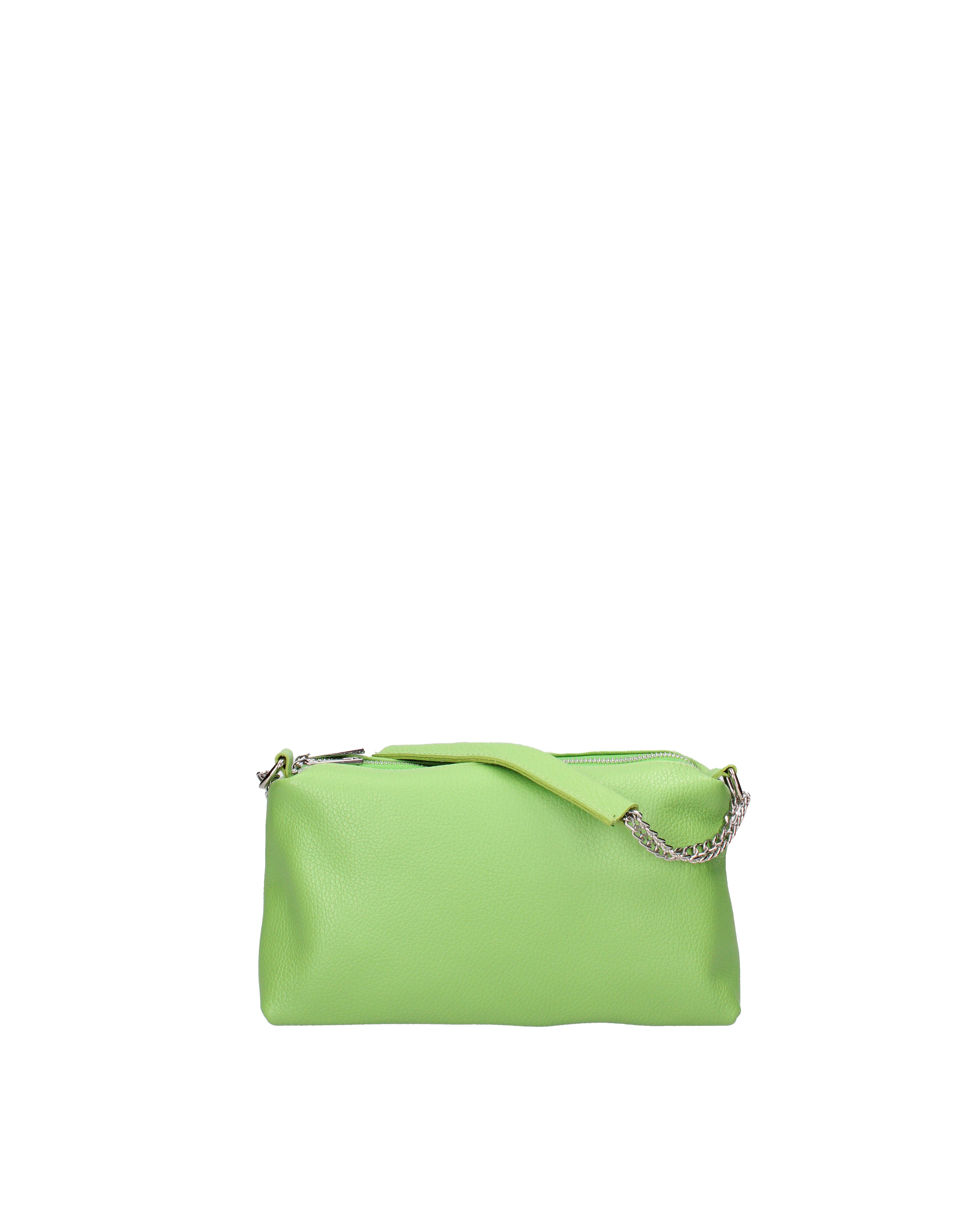 Borsa a spalla da donna Vera pelle 07141-D12 VERDE Viola Castellani