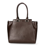 Fatima Borsa a mano da donna 100% pelle 9060-TMORO DARK BROWN Gave Lux