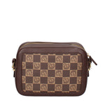 Brisella Borsa a tracolla da donna 100% poliuretano B16175-MARRONE Braccialini