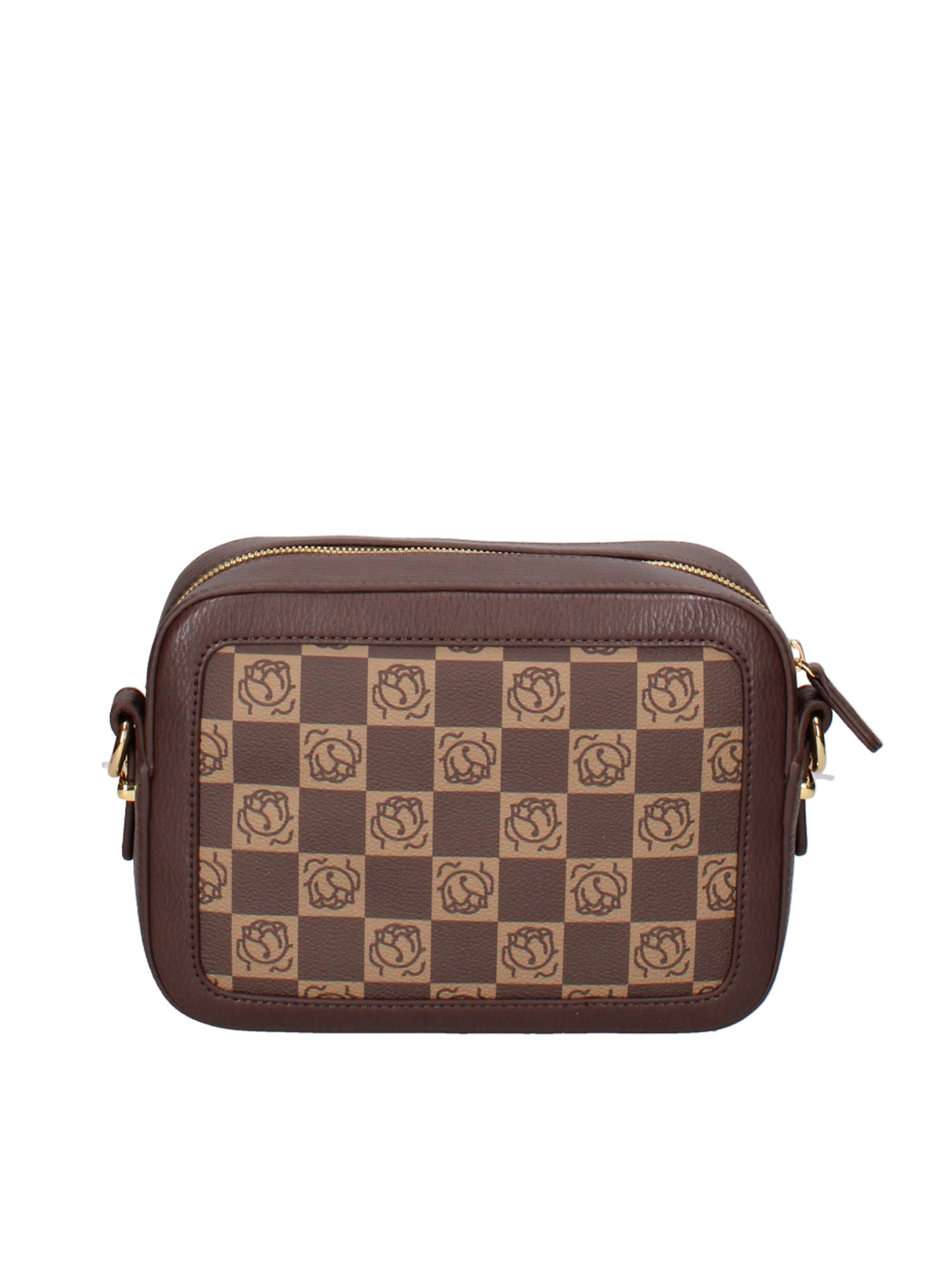 Brisella Borsa a tracolla da donna 100% poliuretano B16175-MARRONE Braccialini